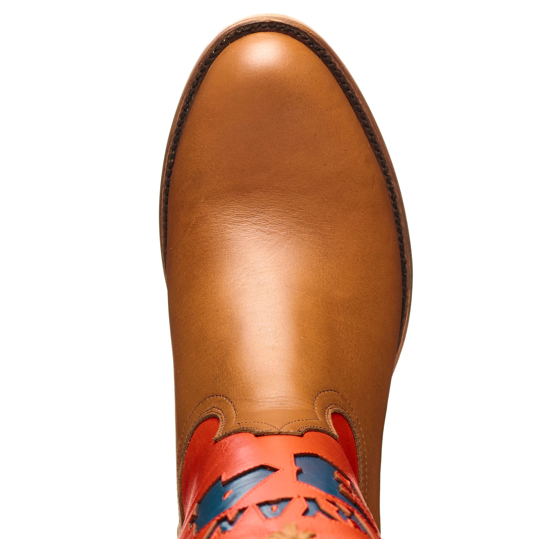 Bright Orange Nolan Ryan Boots product shot