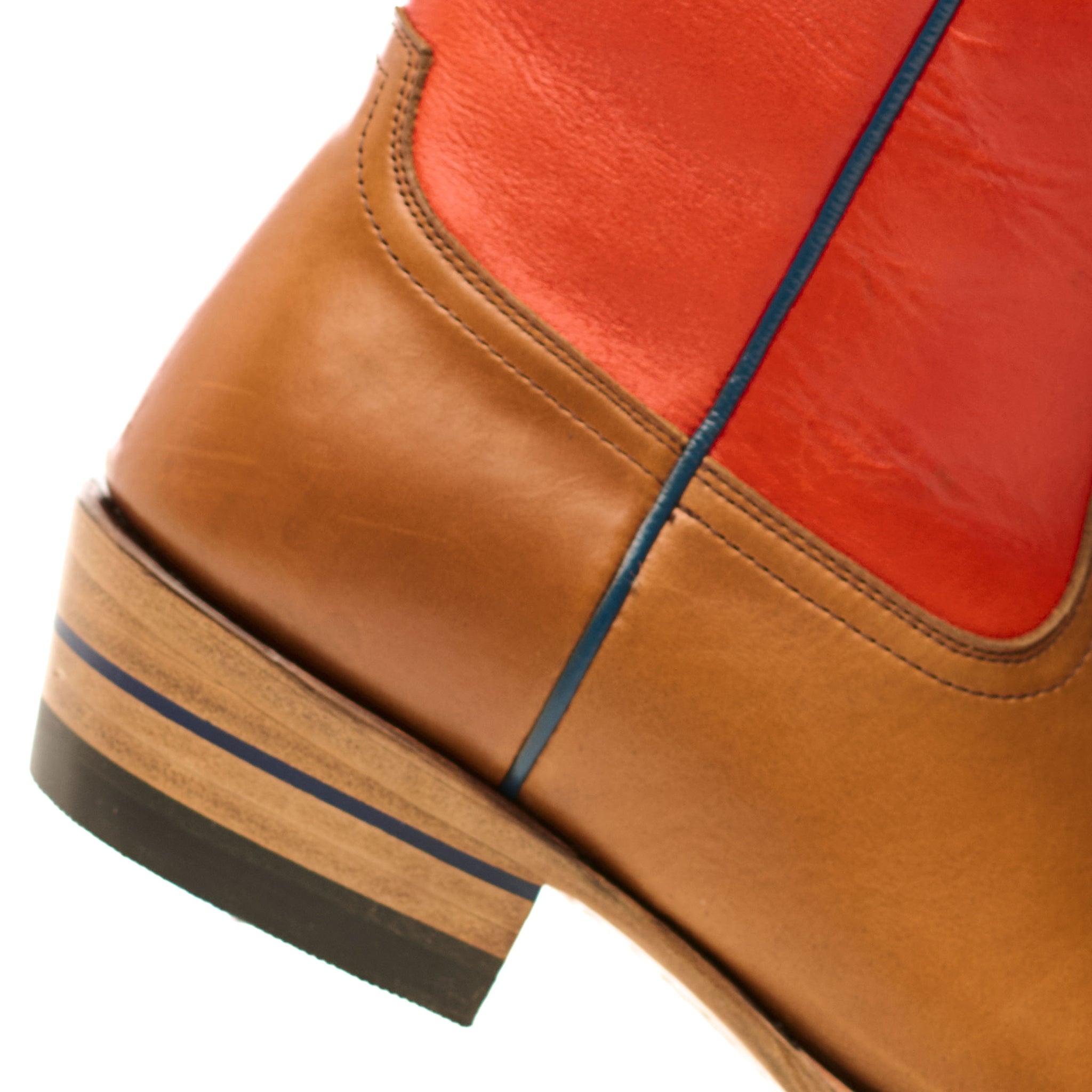 Bright Orange Nolan Ryan Boots product shot