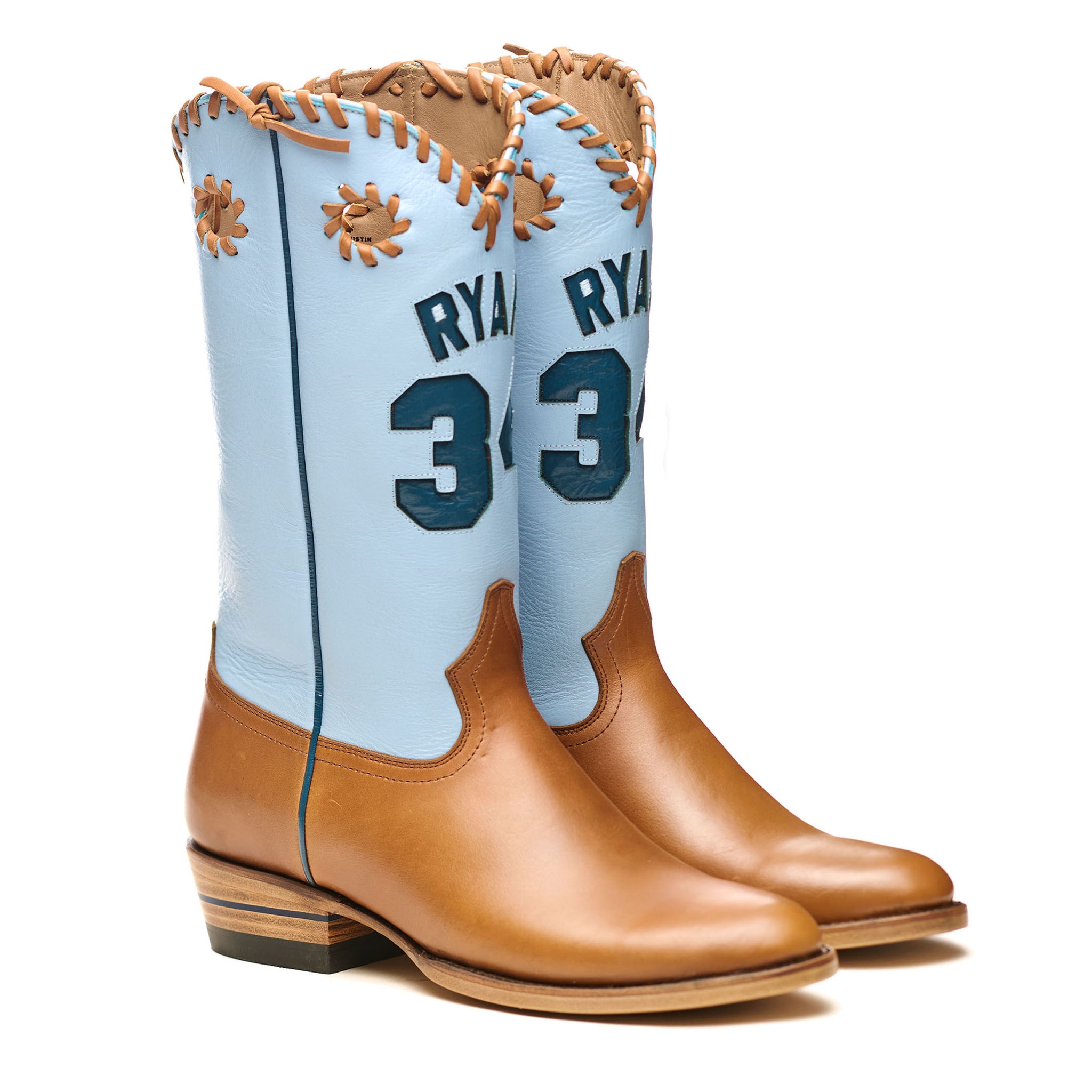 Powder Blue Nolan Ryan Boots product shot