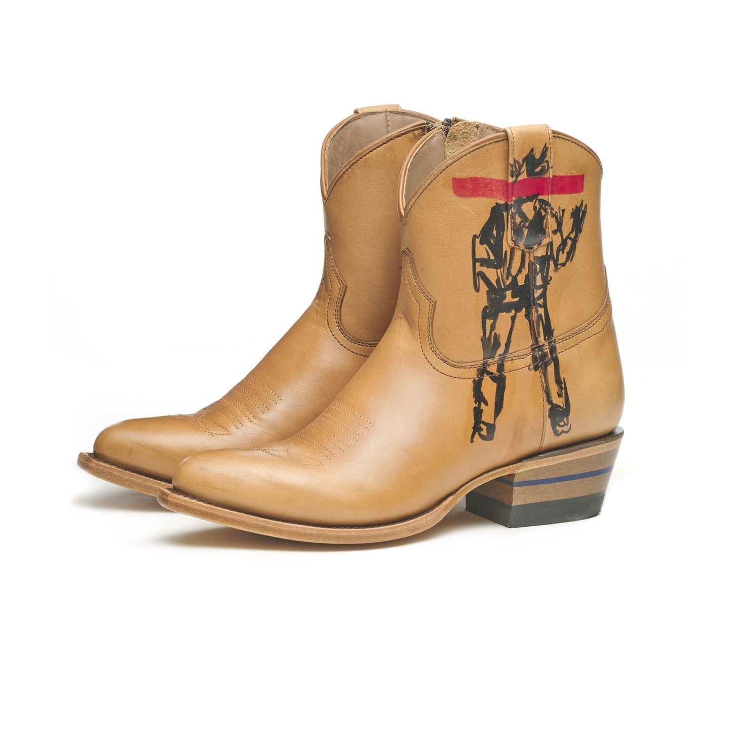 Artist Series - Brandon Owen - Alvies, Hand Painted Rainey Boot