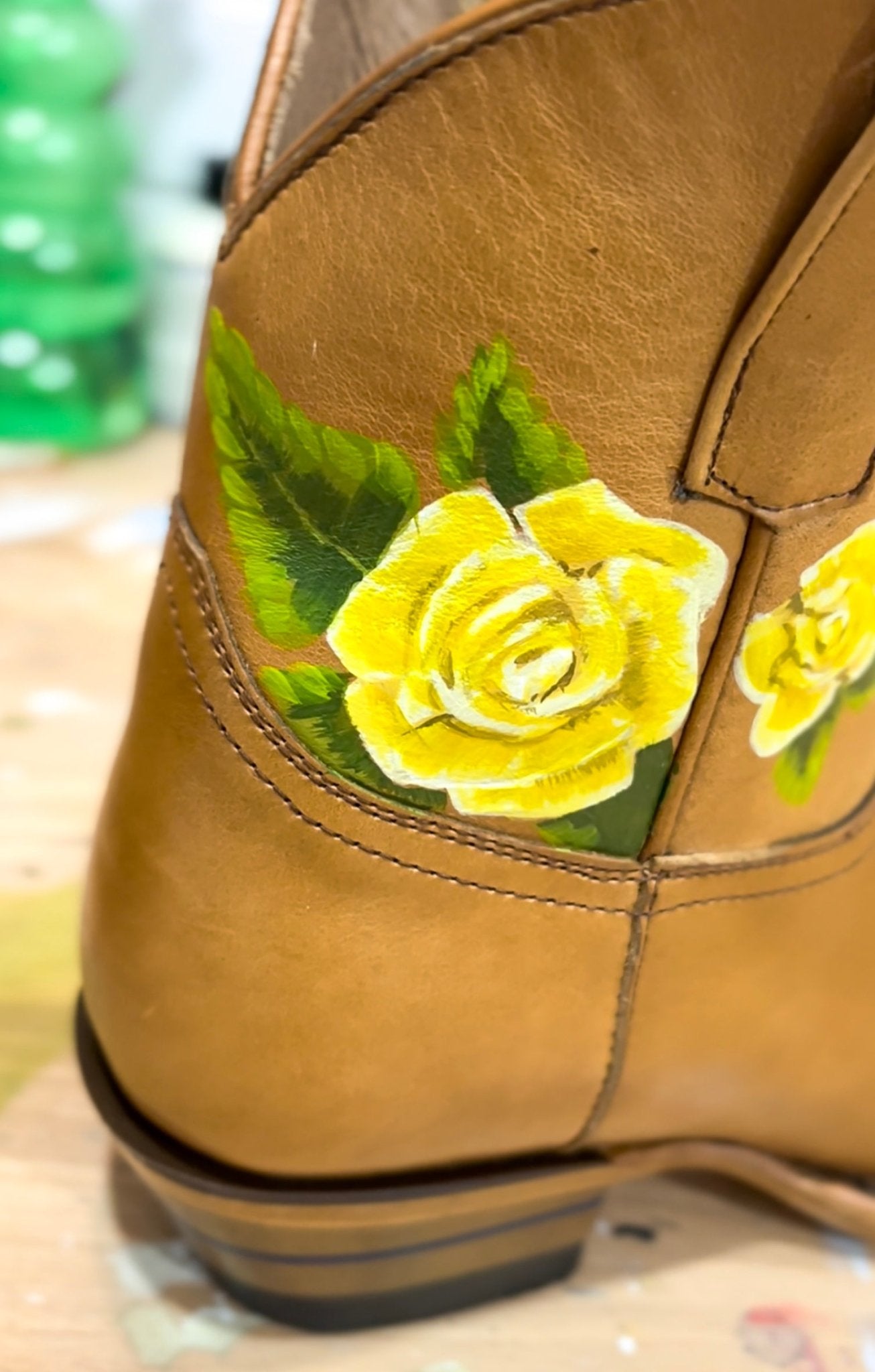 Artist Series - Danika Ostrowski - Alvies, Hand Painted Rainey Boot