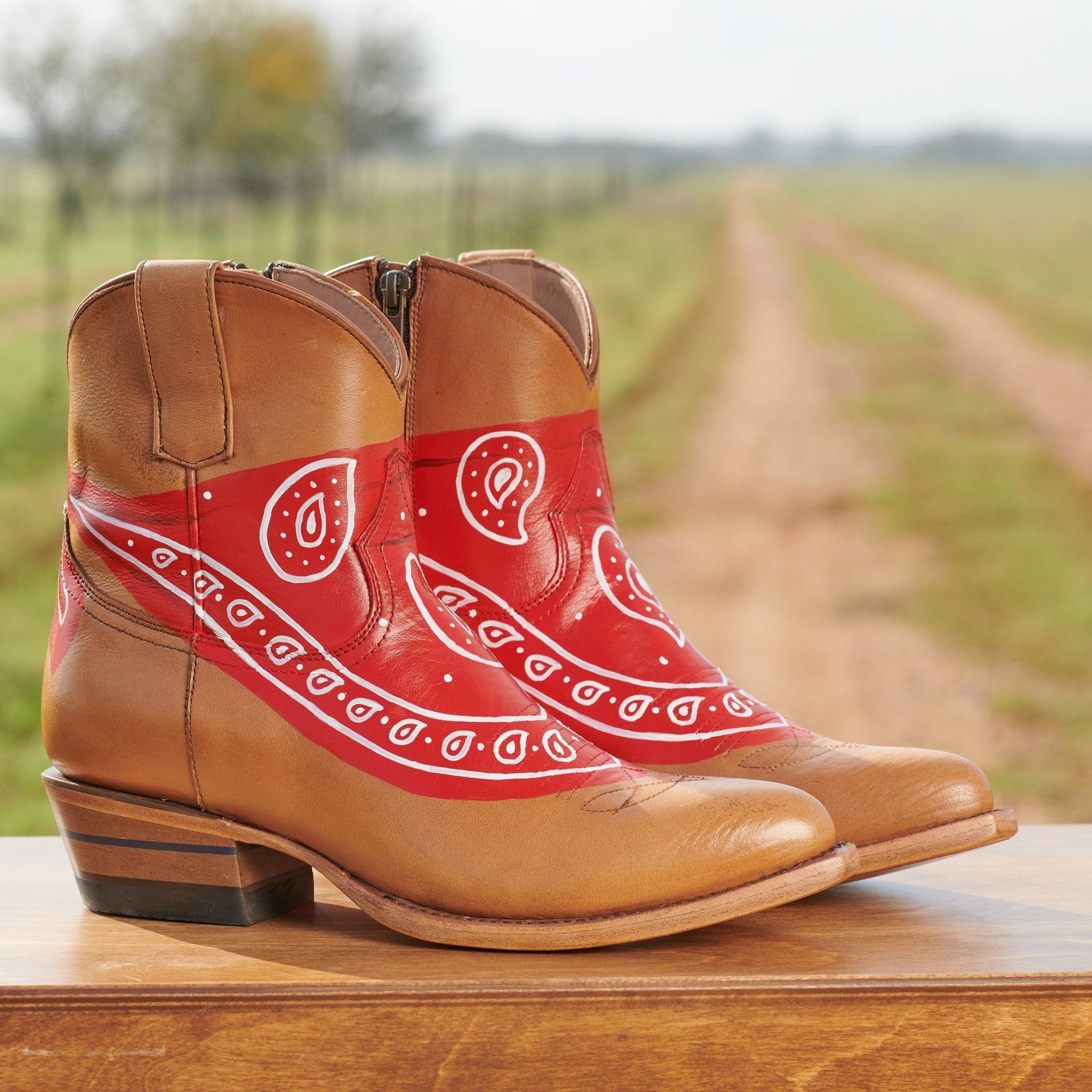 Artist Series - David Regone - Alvies, Hand Painted Rainey Boot