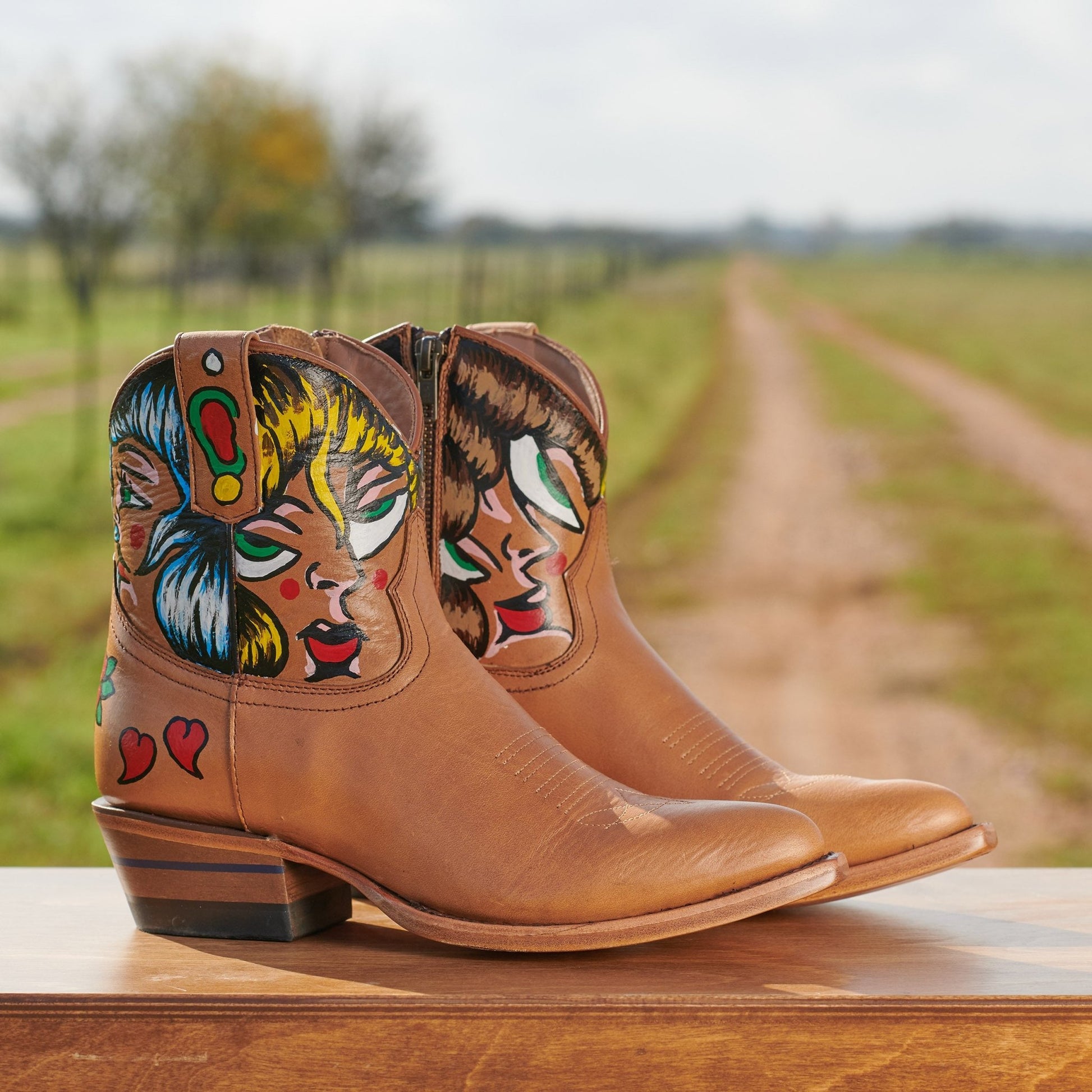 Artist Series - Josh Adams - Alvies, Hand Painted Rainey Boot